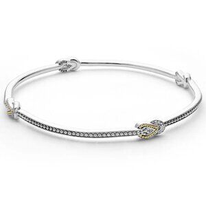 Newport Station Diamond Bangle Bracelet Lagos Size 8
